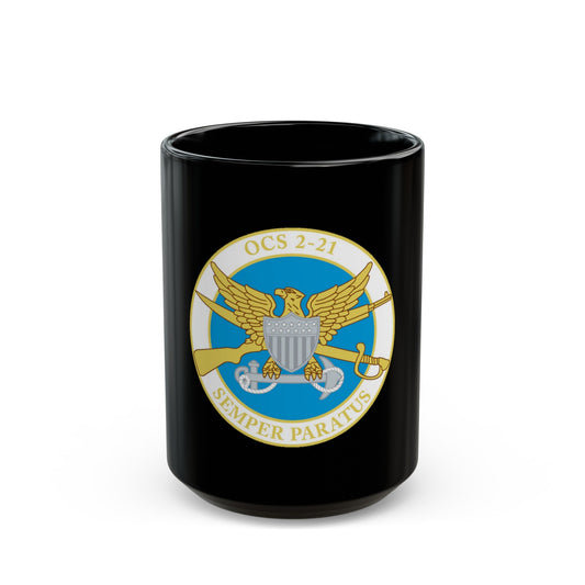 USCG Academy OCS 2 211 (U.S. Coast Guard) Black Coffee Mug-15oz-The Sticker Space