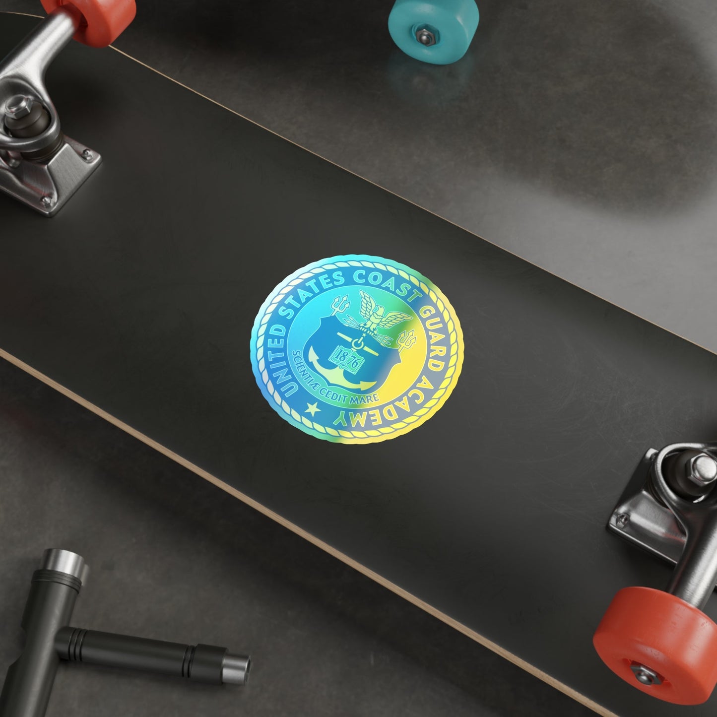 USCG Academy (U.S. Coast Guard) Holographic STICKER Die-Cut Vinyl Decal-The Sticker Space
