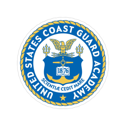 USCG Academy (U.S. Coast Guard) Transparent STICKER Die-Cut Vinyl Decal-3 Inch-The Sticker Space
