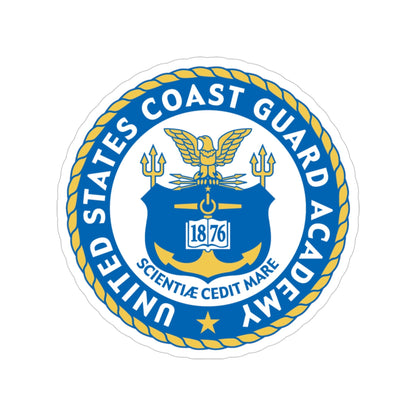 USCG Academy (U.S. Coast Guard) Transparent STICKER Die-Cut Vinyl Decal-4 Inch-The Sticker Space