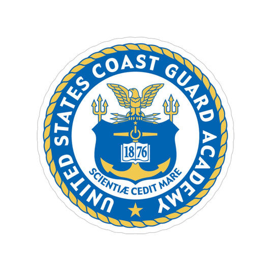 USCG Academy (U.S. Coast Guard) Transparent STICKER Die-Cut Vinyl Decal-6 Inch-The Sticker Space