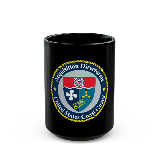 USCG Acquisition Directorate (U.S. Coast Guard) Black Coffee Mug-15oz-The Sticker Space