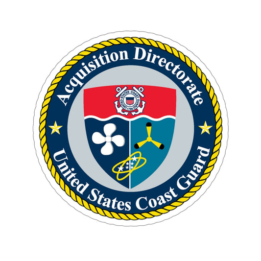 USCG Acquisition Directorate (U.S. Coast Guard) STICKER Vinyl Die-Cut Decal-6 Inch-The Sticker Space