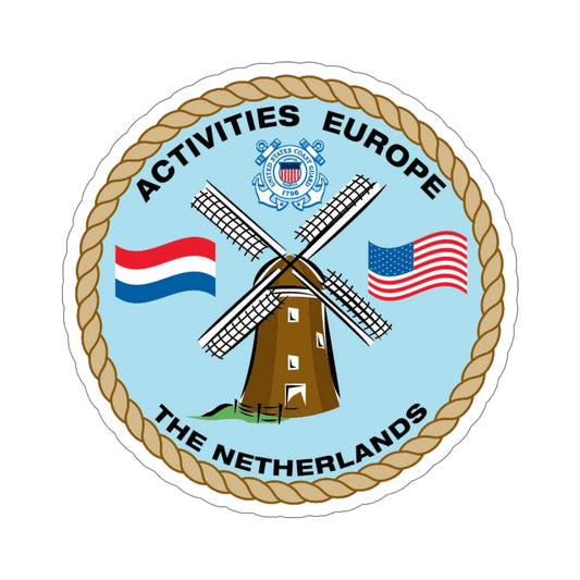 USCG Activities Europe the Netherlands (U.S. Coast Guard) STICKER Vinyl Die-Cut Decal-6 Inch-The Sticker Space