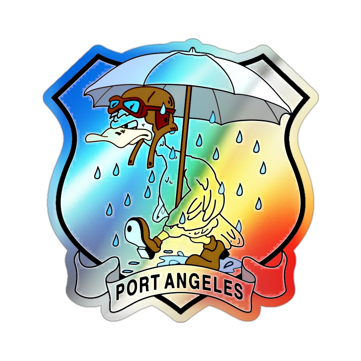 USCG Air Station Port Angeles PAAS (U.S. Coast Guard) Holographic STICKER Die-Cut Vinyl Decal-2 Inch-The Sticker Space