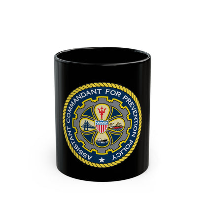 USCG Assistant Commandant for Prevention Policy (U.S. Coast Guard) Black Coffee Mug-11oz-The Sticker Space