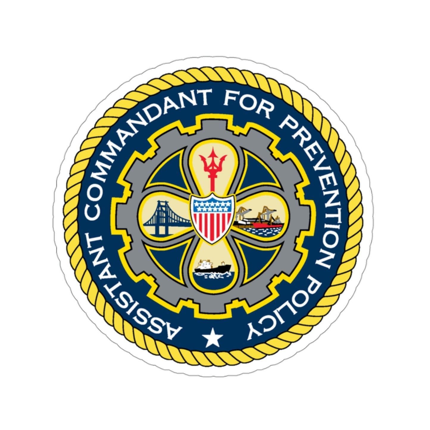 USCG Assistant Commandant for Prevention Policy (U.S. Coast Guard) STICKER Vinyl Die-Cut Decal-3 Inch-The Sticker Space