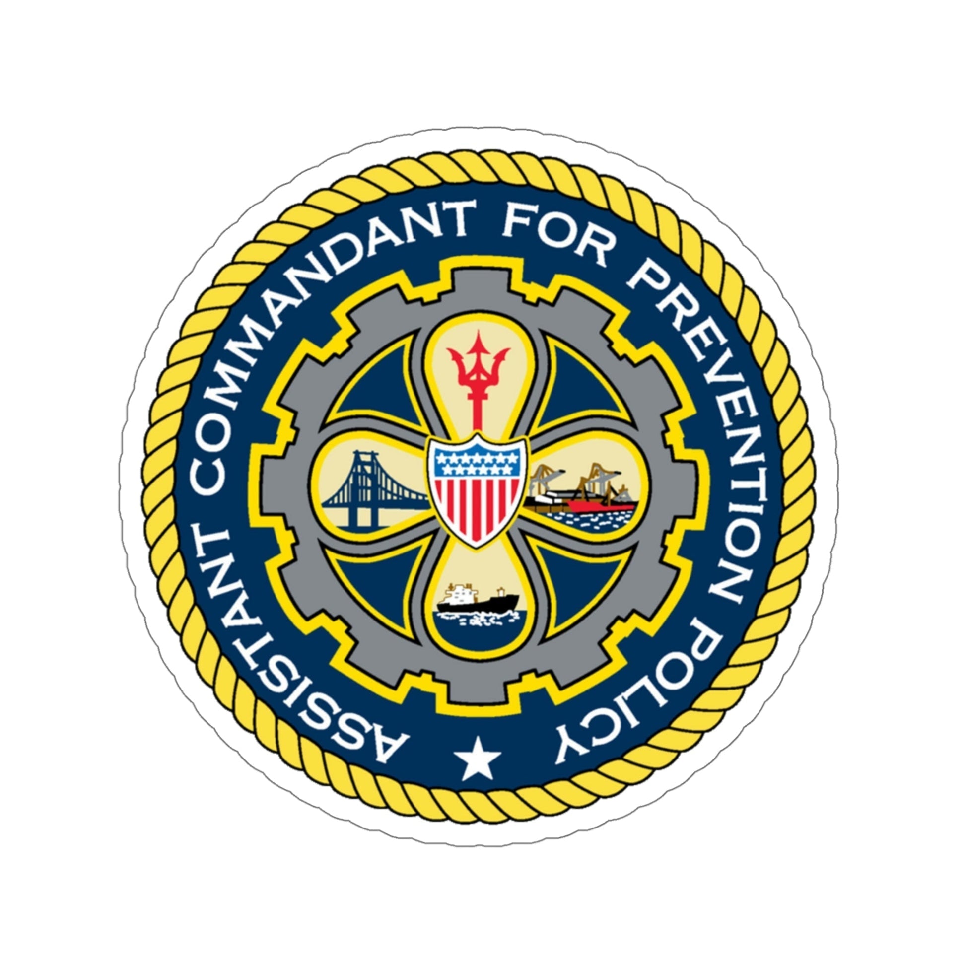 USCG Assistant Commandant for Prevention Policy (U.S. Coast Guard) STICKER Vinyl Die-Cut Decal-5 Inch-The Sticker Space