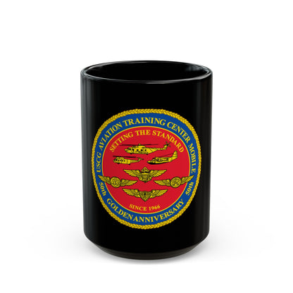 USCG Aviation Training Center Mobile (U.S. Coast Guard) Black Coffee Mug-15oz-The Sticker Space