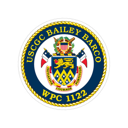 USCG Bailey Barco WPC 1122 (U.S. Coast Guard) Transparent STICKER Die-Cut Vinyl Decal-5 Inch-The Sticker Space