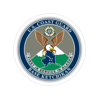 USCG Base Ketchikan (U.S. Coast Guard) Transparent STICKER Die-Cut Vinyl Decal-4 Inch-The Sticker Space