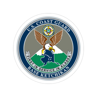 USCG Base Ketchikan (U.S. Coast Guard) Transparent STICKER Die-Cut Vinyl Decal-5 Inch-The Sticker Space