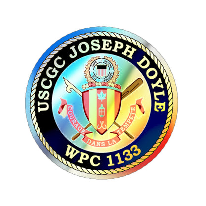USCG C JOSEPH DOYLE W PC 1133 (U.S. Coast Guard) Holographic STICKER Die-Cut Vinyl Decal-4 Inch-The Sticker Space