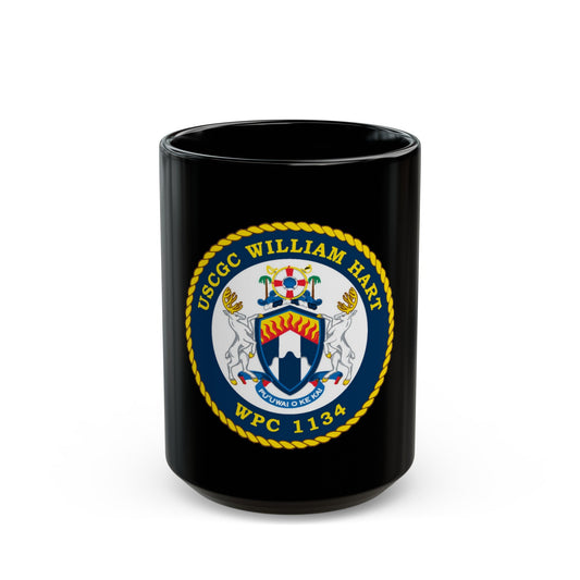 USCG C William Hart WPC 1134 (U.S. Coast Guard) Black Coffee Mug-15oz-The Sticker Space