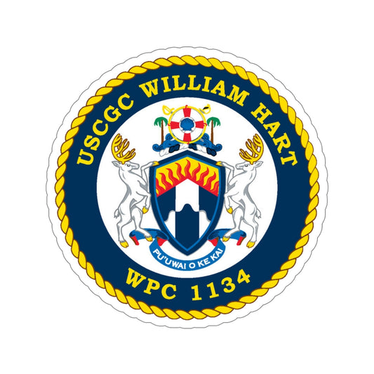 USCG C William Hart WPC 1134 (U.S. Coast Guard) STICKER Vinyl Die-Cut Decal-6 Inch-The Sticker Space