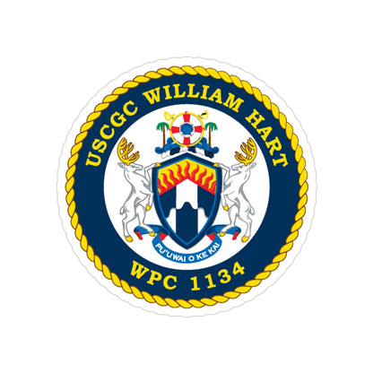 USCG C William Hart WPC 1134 (U.S. Coast Guard) Transparent STICKER Die-Cut Vinyl Decal-3 Inch-The Sticker Space