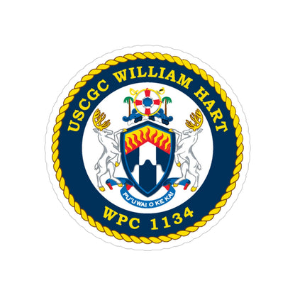 USCG C William Hart WPC 1134 (U.S. Coast Guard) Transparent STICKER Die-Cut Vinyl Decal-6 Inch-The Sticker Space