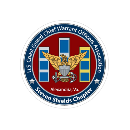 USCG CWO Assoc Steven Shields Chapter (U.S. Coast Guard) Transparent STICKER Die-Cut Vinyl Decal-3 Inch-The Sticker Space