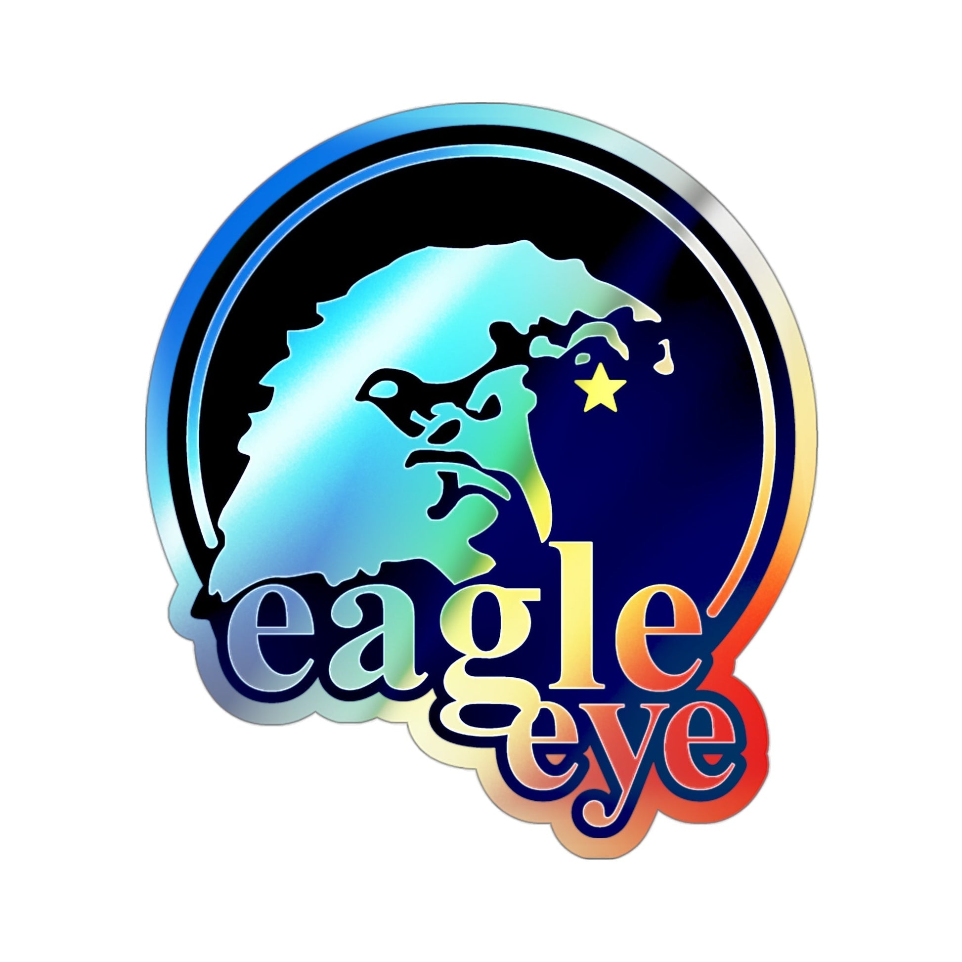 USCG Eagle Eye (U.S. Coast Guard) Holographic STICKER Die-Cut Vinyl Decal-3 Inch-The Sticker Space