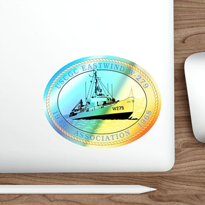 USCG Eastwind W 279 (U.S. Coast Guard) Holographic STICKER Die-Cut Vinyl Decal-The Sticker Space