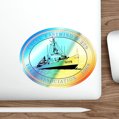 USCG Eastwind W 279 (U.S. Coast Guard) Holographic STICKER Die-Cut Vinyl Decal-The Sticker Space