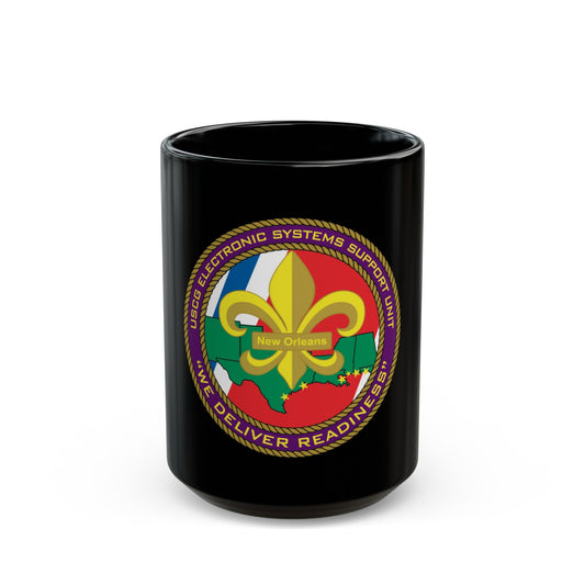 USCG ESSU New Orleans (U.S. Coast Guard) Black Coffee Mug-15oz-The Sticker Space