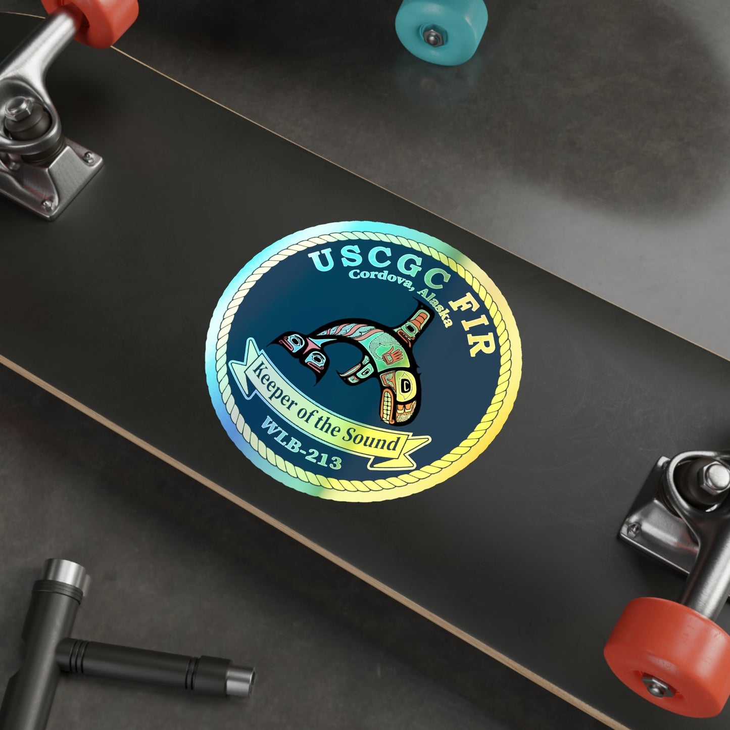 USCG FIR WLB 213 (U.S. Coast Guard) Holographic STICKER Die-Cut Vinyl Decal-The Sticker Space