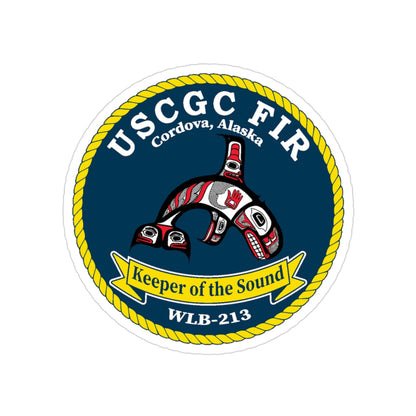 USCG FIR WLB 213 (U.S. Coast Guard) Transparent STICKER Die-Cut Vinyl Decal-3 Inch-The Sticker Space