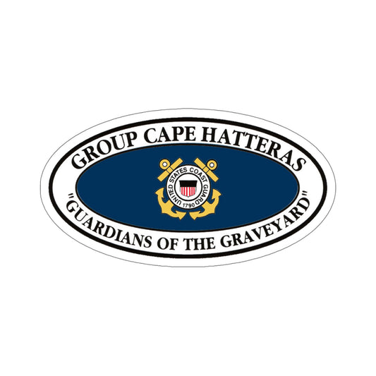 USCG Group Cape Hatteras VINT (U.S. Coast Guard) STICKER Vinyl Die-Cut Decal-6 Inch-The Sticker Space