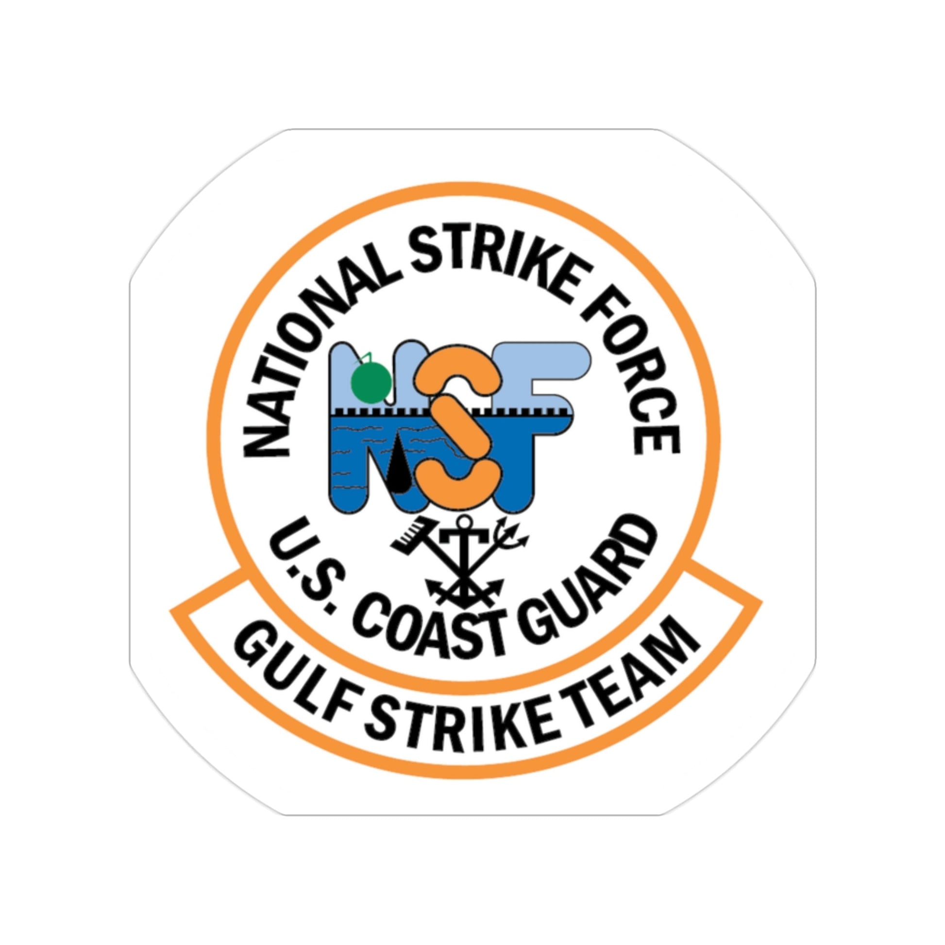 USCG Gulf Strike Team NSF (U.S. Coast Guard) Transparent STICKER Die-Cut Vinyl Decal-2 Inch-The Sticker Space