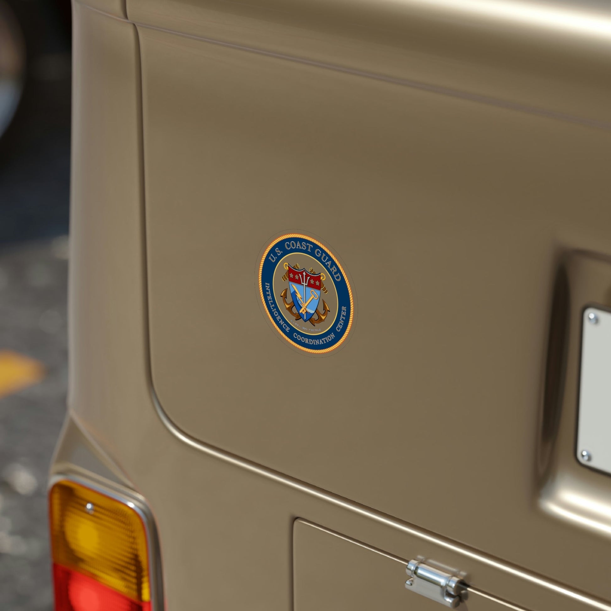 USCG Intelligence Coordination Center (U.S. Coast Guard) Transparent STICKER Die-Cut Vinyl Decal-The Sticker Space