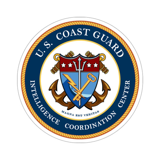 USCG Intelligence Coordination Center v2 (U.S. Coast Guard) STICKER Vinyl Die-Cut Decal-6 Inch-The Sticker Space
