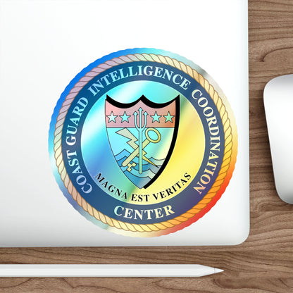 USCG Intelligence Coordination Ctr (U.S. Coast Guard) Holographic STICKER Die-Cut Vinyl Decal-The Sticker Space