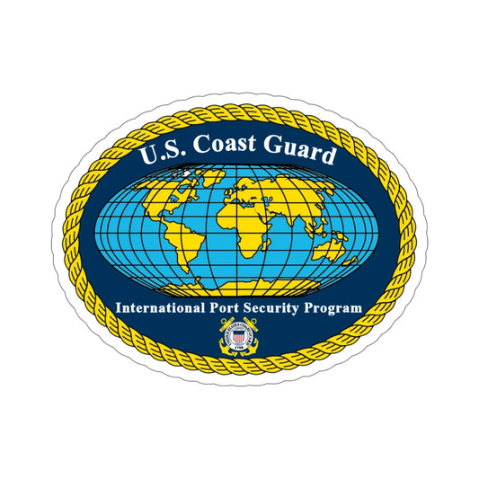 USCG International Port Security Program (U.S. Coast Guard) STICKER Vinyl Die-Cut Decal-6 Inch-The Sticker Space