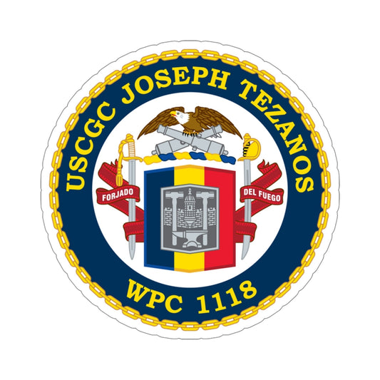 USCG Joseph Tezanos WPC 1118 (U.S. Coast Guard) STICKER Vinyl Die-Cut Decal-6 Inch-The Sticker Space