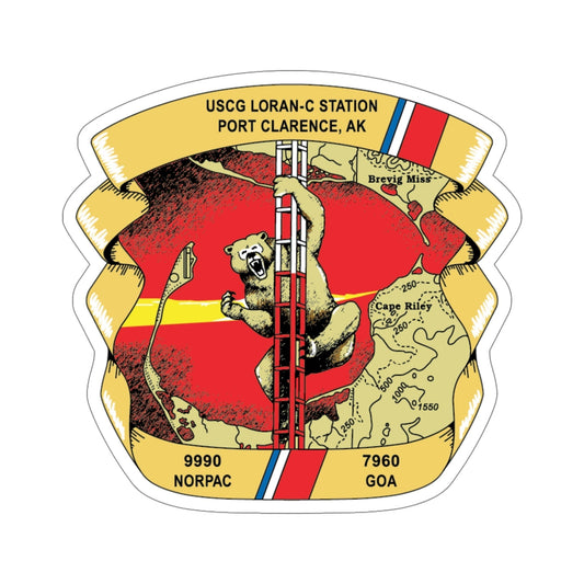 USCG Loran C Station Port Clarence AK (U.S. Coast Guard) STICKER Vinyl Die-Cut Decal-6 Inch-The Sticker Space