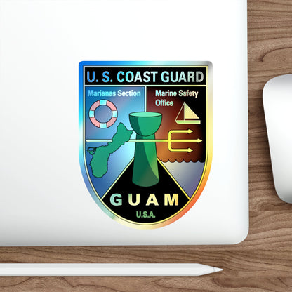 USCG Marianas Sect MSO Guam (U.S. Coast Guard) Holographic STICKER Die-Cut Vinyl Decal-The Sticker Space