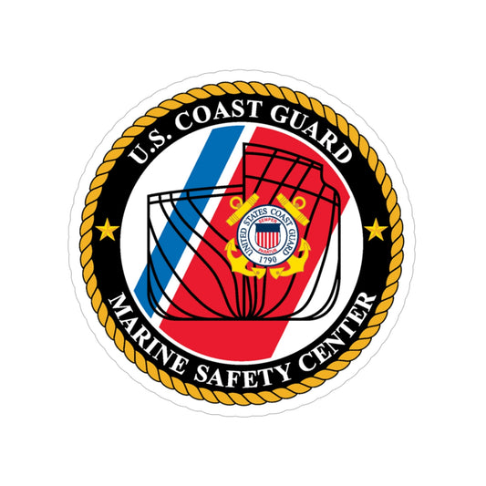USCG MARINE SAFETY CENTER (U.S. Coast Guard) Transparent STICKER Die-Cut Vinyl Decal-6 Inch-The Sticker Space