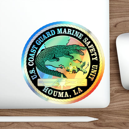 USCG Marine Safety Unit Houma LA (U.S. Coast Guard) Holographic STICKER Die-Cut Vinyl Decal-The Sticker Space