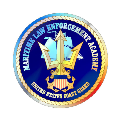USCG Maritime Law Enforcement Academy (U.S. Coast Guard) Holographic STICKER Die-Cut Vinyl Decal-6 Inch-The Sticker Space