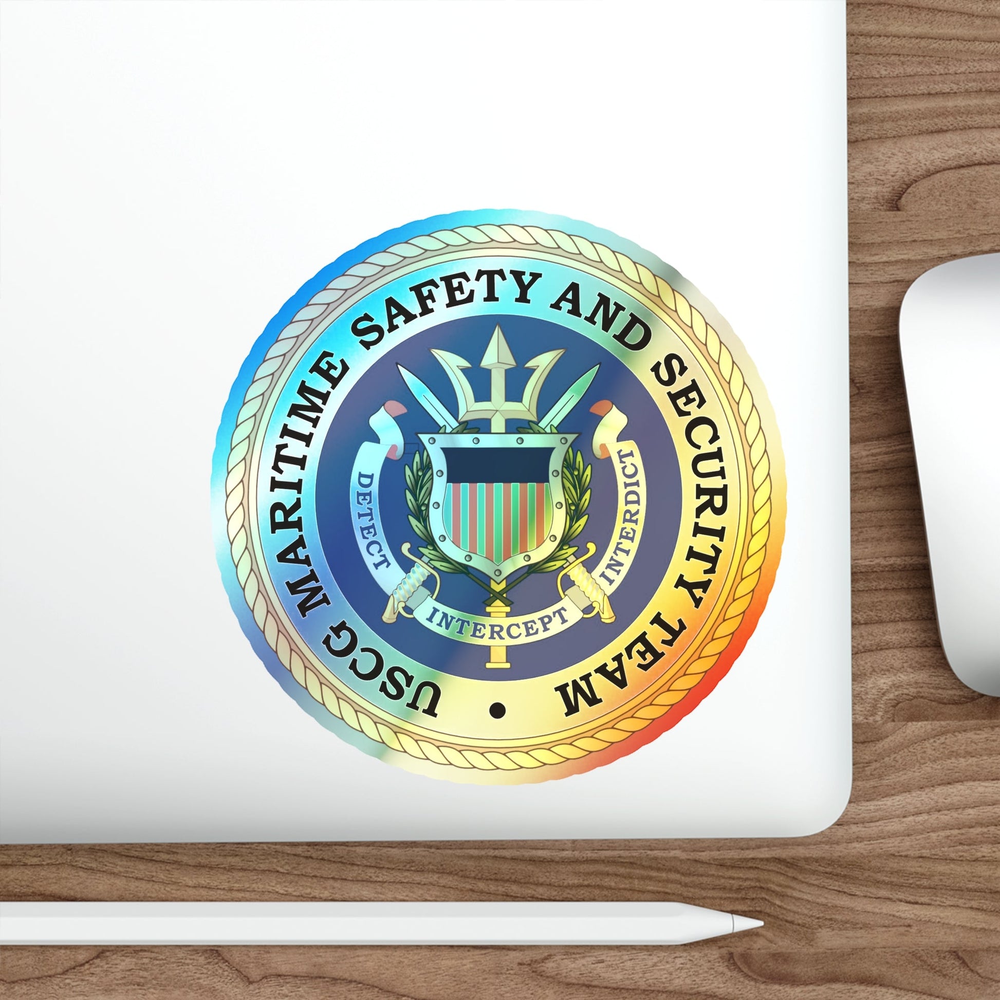 USCG Maritime Safety And Security Team (U.S. Coast Guard) Holographic STICKER Die-Cut Vinyl Decal-The Sticker Space