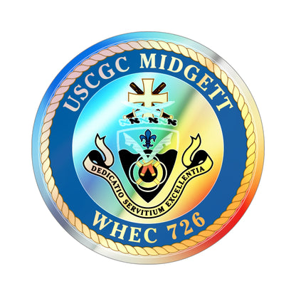 USCG Midgett WHEC 726 (U.S. Coast Guard) Holographic STICKER Die-Cut Vinyl Decal-4 Inch-The Sticker Space