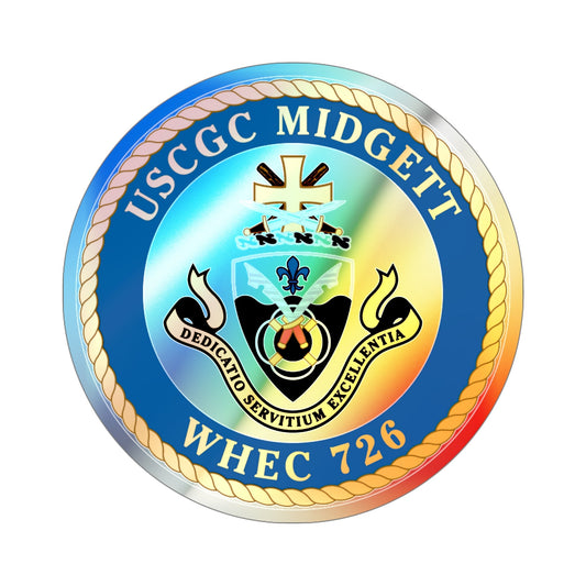 USCG Midgett WHEC 726 (U.S. Coast Guard) Holographic STICKER Die-Cut Vinyl Decal-6 Inch-The Sticker Space