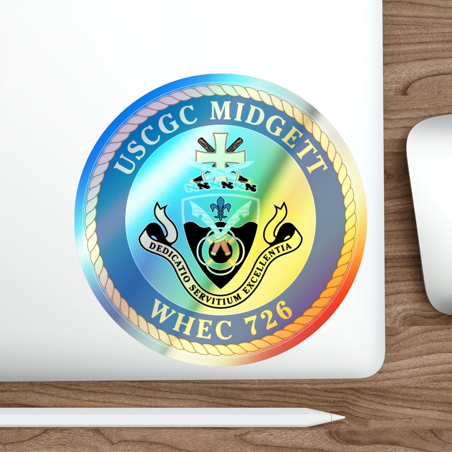 USCG Midgett WHEC 726 (U.S. Coast Guard) Holographic STICKER Die-Cut Vinyl Decal-The Sticker Space