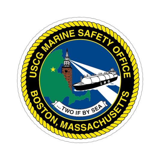 USCG MSO Boston Marine Safety Office (U.S. Coast Guard) STICKER Vinyl Die-Cut Decal-6 Inch-The Sticker Space