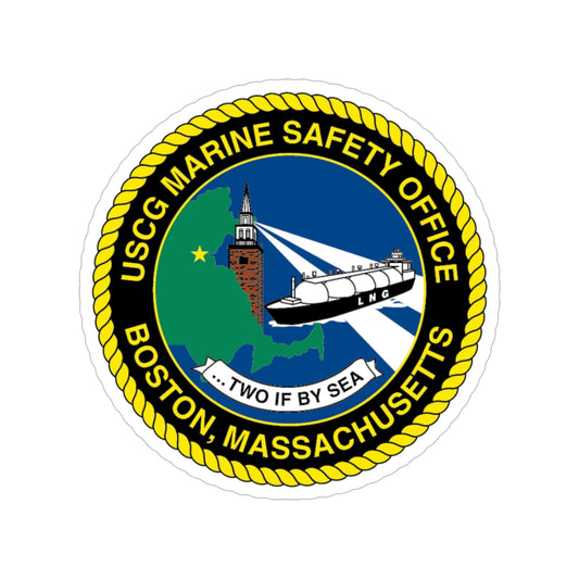 USCG MSO Boston Marine Safety Office (U.S. Coast Guard) Transparent STICKER Die-Cut Vinyl Decal-6 Inch-The Sticker Space