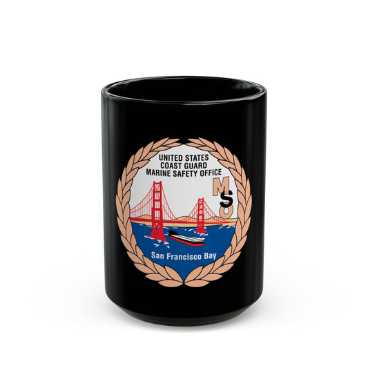 USCG MSO San Francisco Bay (U.S. Coast Guard) Black Coffee Mug-15oz-The Sticker Space