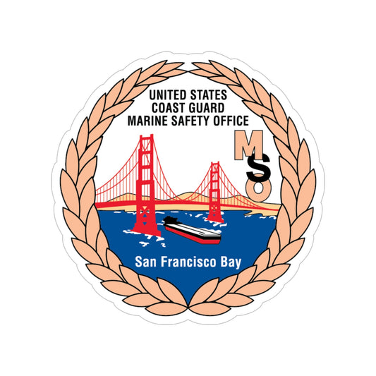 USCG MSO San Francisco Bay (U.S. Coast Guard) Transparent STICKER Die-Cut Vinyl Decal-6 Inch-The Sticker Space