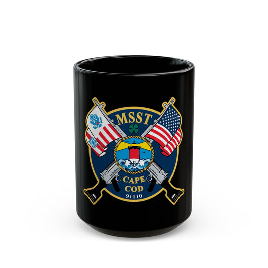 USCG MSST Cape Cod (U.S. Coast Guard) Black Coffee Mug-15oz-The Sticker Space