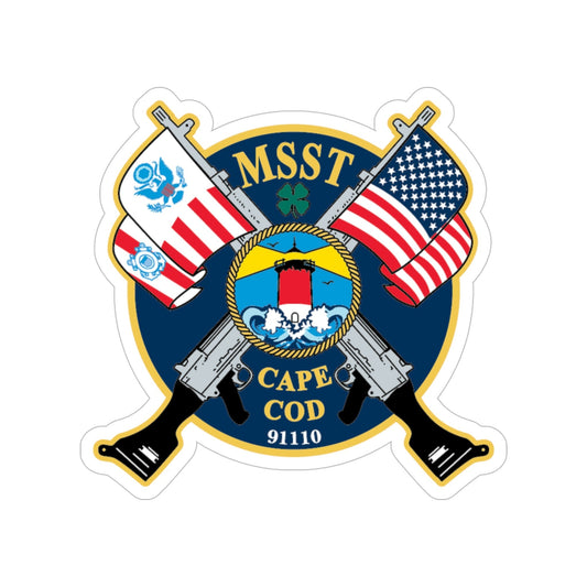 USCG MSST Cape Cod (U.S. Coast Guard) Transparent STICKER Die-Cut Vinyl Decal-6 Inch-The Sticker Space